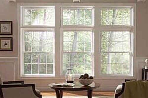 Worker Installer Plastic PVC Window — Window Installation in Lower Burrell, PA