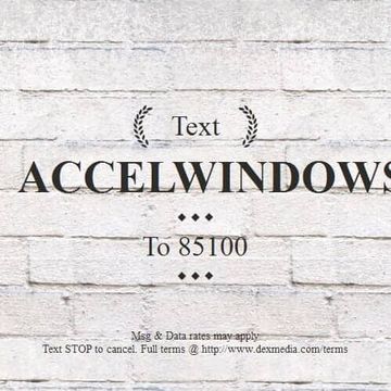 Accel Windows Advertisement — deck installation in Lower Burrell, PA