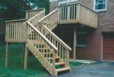 Deck construction by Ac-Cel Windows & Siding